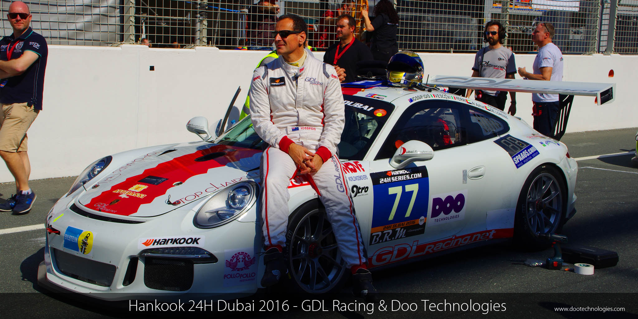 On the grid, Hankook 24H Dubai 2016.